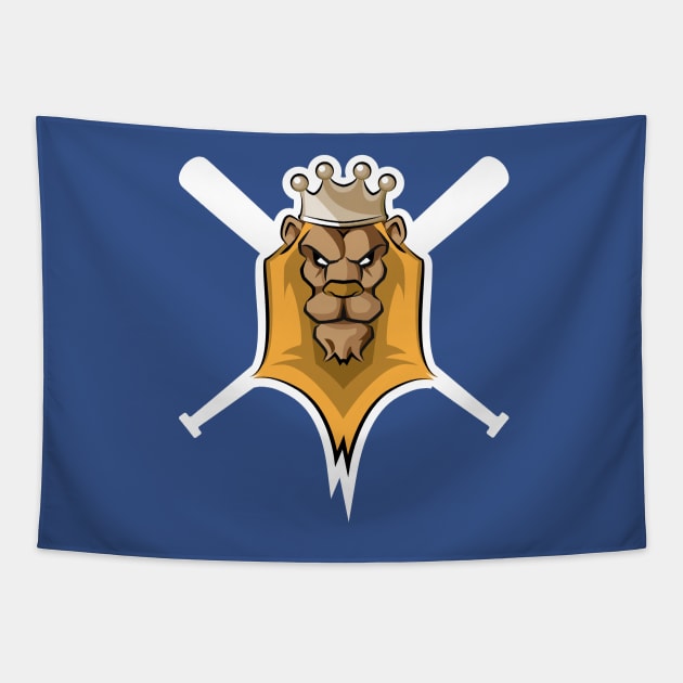 Golden Lion - Royals Mascot Tapestry by Samson_Co