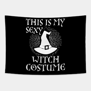 This is My Sexy Witch Costume  Last Minute Halloween Witch Tapestry