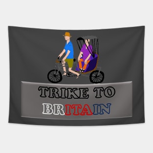 Trike to Britain - Three - Wheeled Cycle Tapestry