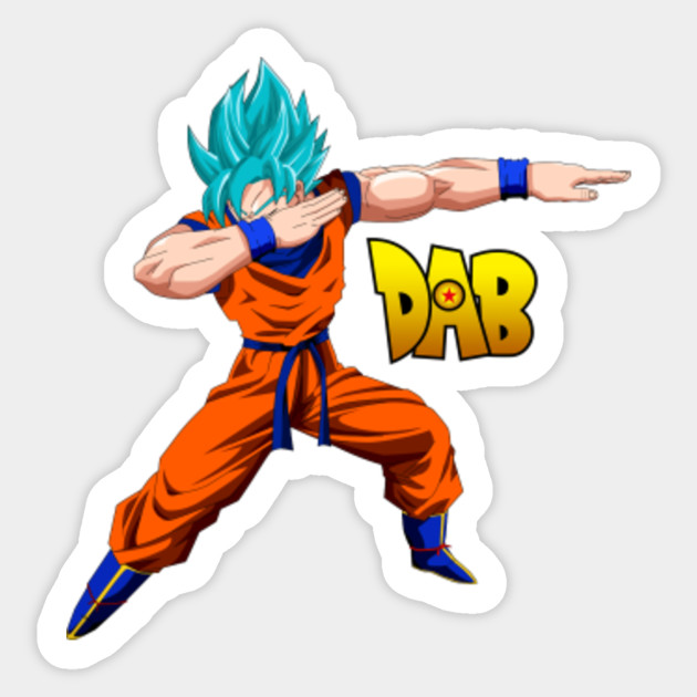 Japanese Anime Dragon Ball Z Super Sticker Goku Super Saiyan Blue God Collectibles