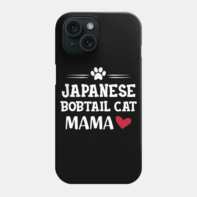 Japanese bobtail cat mama Phone Case by KC Happy Shop