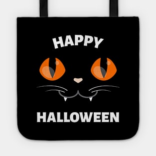 Happy Halloween Black Cat Tote