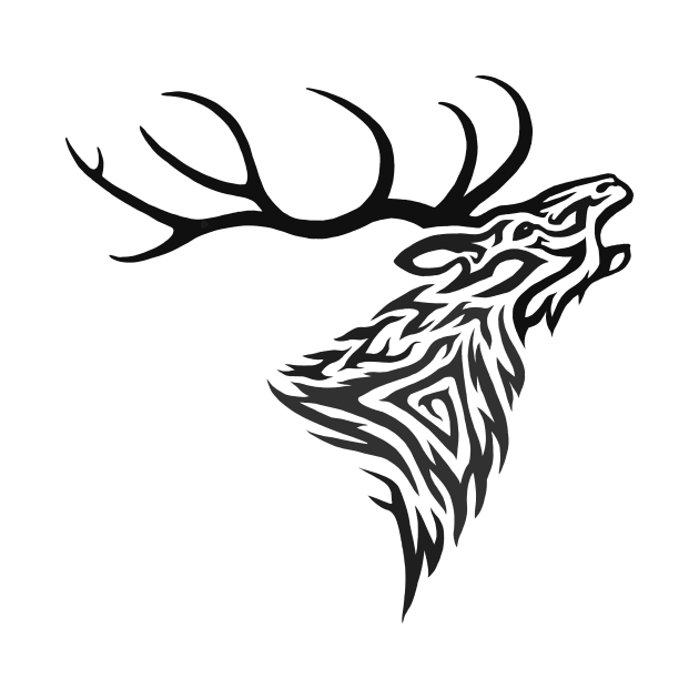 Roaring Stag Tribal by Hareguizer