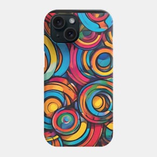 Colorful Asymmetrical Pattern. Phone Case