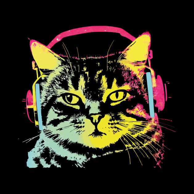 Gamer Cat Music Lover by podtuts
