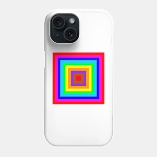 Multi coloured square background Phone Case