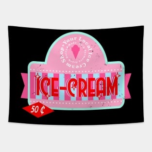 Ice Cream Shop Classic Tapestry