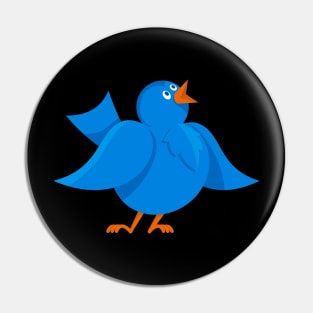 Blue Bird Communication Pin