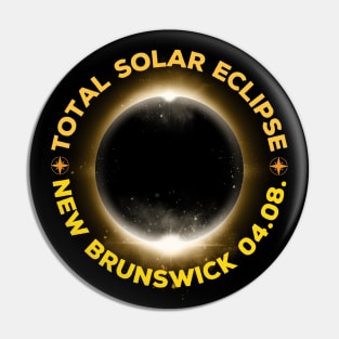 Total Solar Eclipse 2024 New Brunswick, Canada Pin