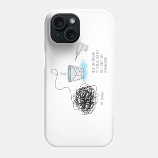 Mental health awareness - stress relieve creative concept Phone Case