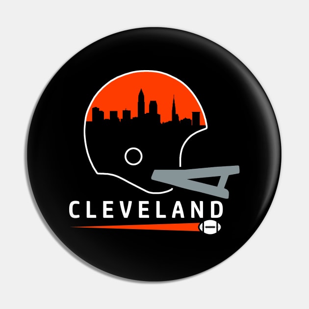 Cleveland Pro Football Cool Skyline in Ohio Pin by FFFM