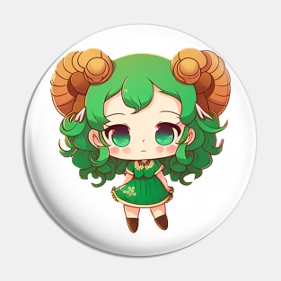 Adorable Aries: Chibi Character Zodiac Collection Pin