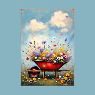 Wildflower Wheelbarrow T-Shirt