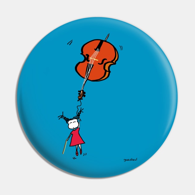 Cello flying Pin by Guastevi