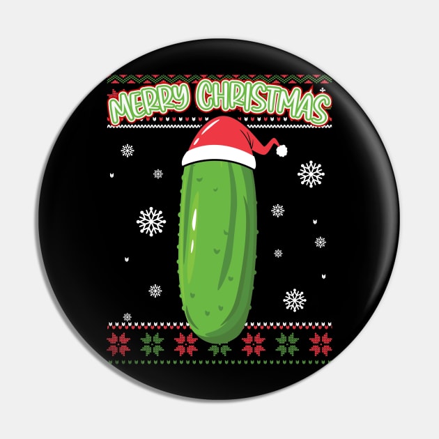 Pickle Christmas Pin by RefinedApparelLTD