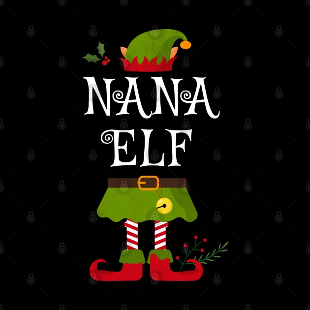 Nana Elf Shirt , Family Matching Group Christmas Shirt, Matching T Shirt for Family, Family Reunion Shirts by bkls