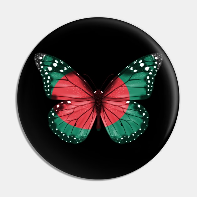 Bengali Flag  Butterfly - Gift for Bengali From Bangladesh Pin by Country Flags