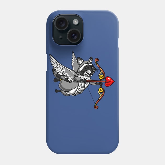 Cute Raccoon Cupid Phone Case by underheaven