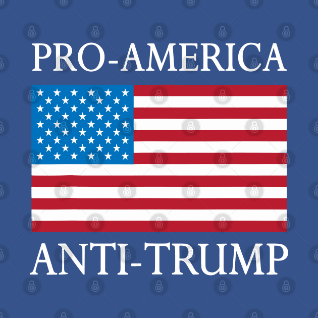 Pro-America Anti-Trump - American USA Flag Resist by LEGO