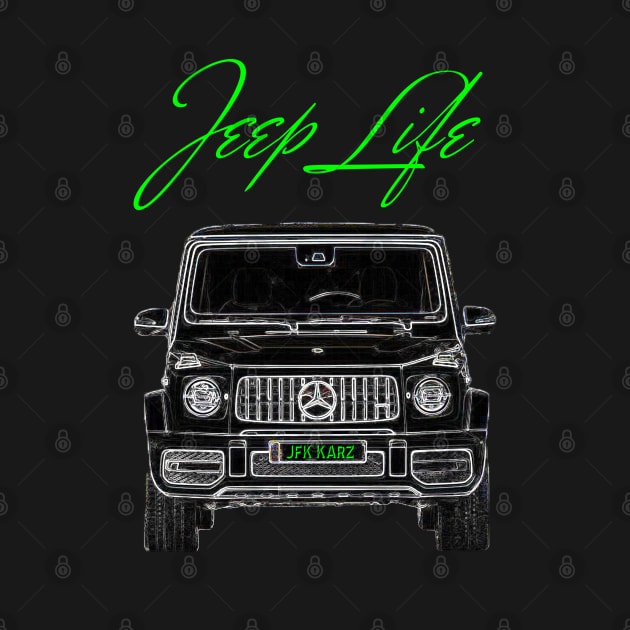 Mercedes G63 Jeep Life Special 4x4 Front View by JFK KARZ