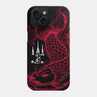 Thai Dragon Fish Spritual Sak Yant Tattoo Design Phone Case