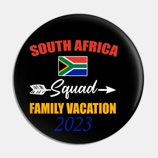 South African Squad Vacation Pin