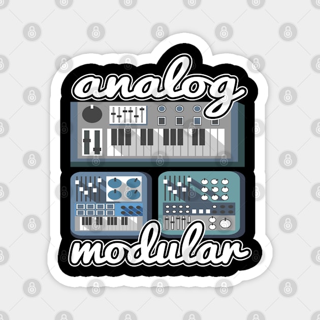 Analog Modular Synthesizer Synth Sound Retro Magnet by Kuehni