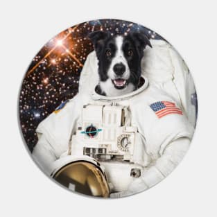 Astronaut Dog Pin