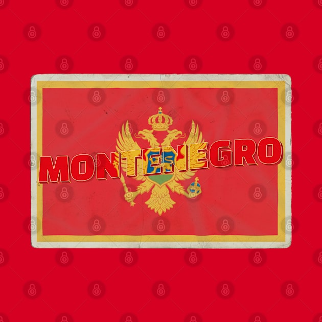 Montenegro Vintage style retro souvenir by DesignerPropo