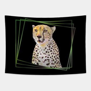 Cheetah Drawing - Cat in Africa - Predator Tapestry