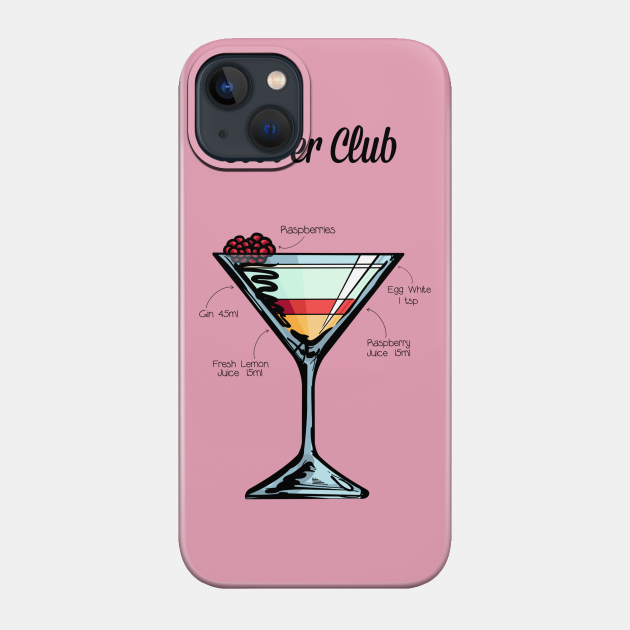 Clover Club Cocktail Recipe - Clover Club - Phone Case