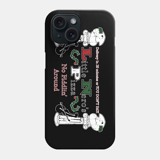 Little Nero's Pizza Distressed Phone Case by BrianPower