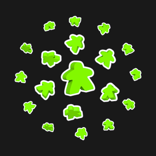 Meeple World Green T-Shirt