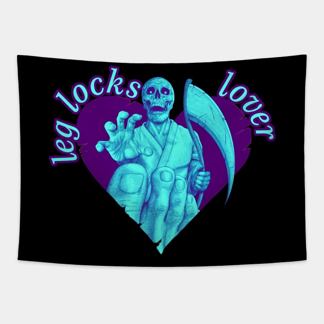 Leg Locks Lover - bjj, jiu jitsu, sambo - heel hooks and knee bars Tapestry by undersideland