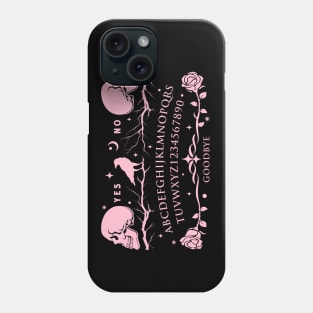 Pink Ouija Board with Skulls Phone Case