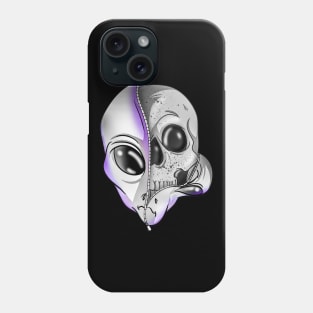 Purple Alien Skull Phone Case