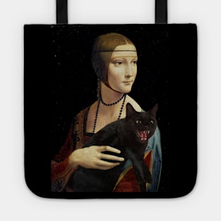 Lady with a Black Cat Tote