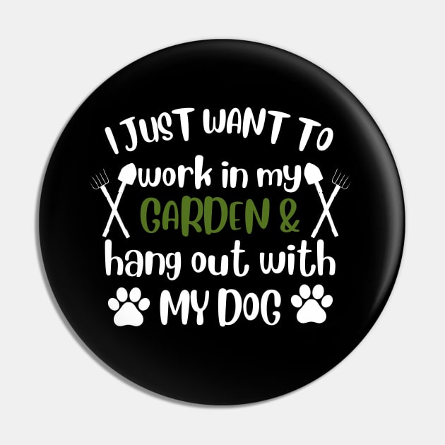 I just want to work in my garden and hangout with my dog. Pin by Emouran