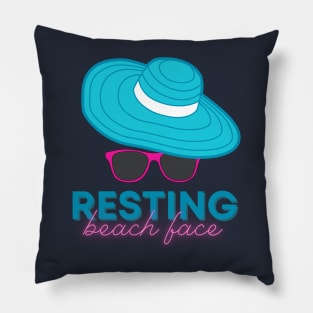 Resting Beach Face Pillow