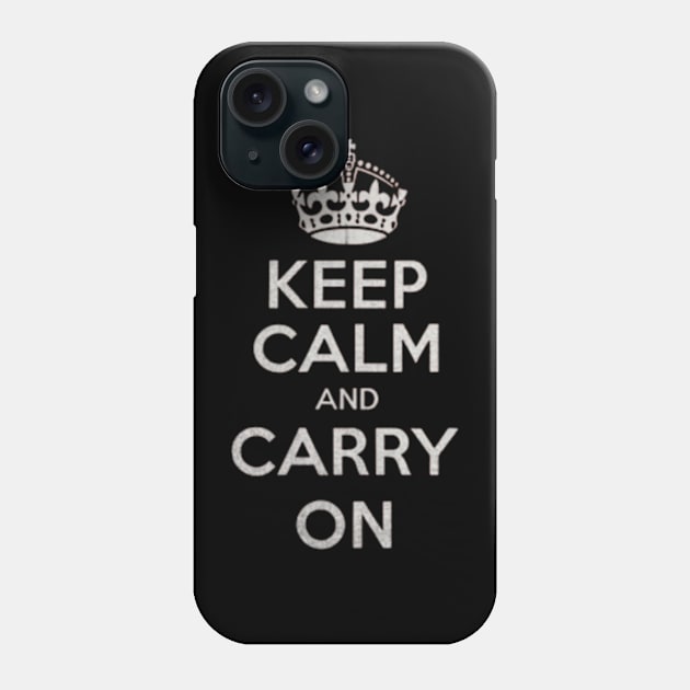 Keep Calm and Carry On Phone Case by TshirtMA