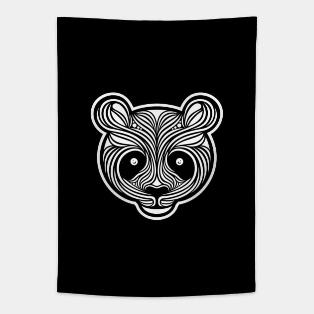 Black Pandas Tapestry by arexzim