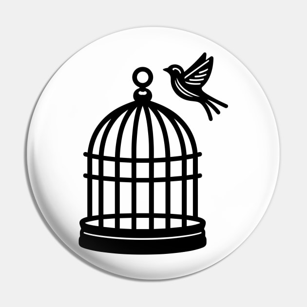 Birdcage Pin by KayBee Gift Shop