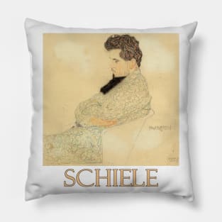 Portrait of the Composer Arthur Lowenstein (1909) by Egon Schiele Pillow