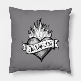 Hotwife Life Ink Heart Pillow