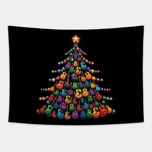 Guitar Christmas Tree Tapestry