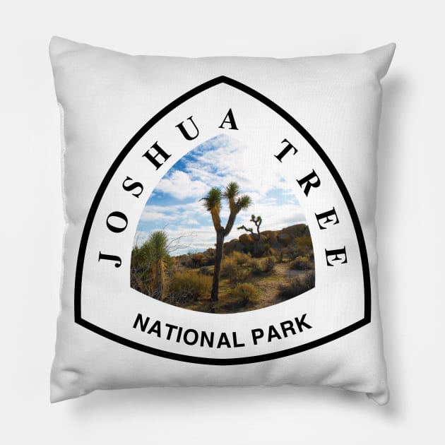 Joshua Tree National Park shield Pillow by nylebuss