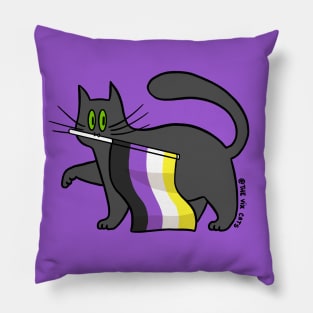 Nonbinary Pride Pillow