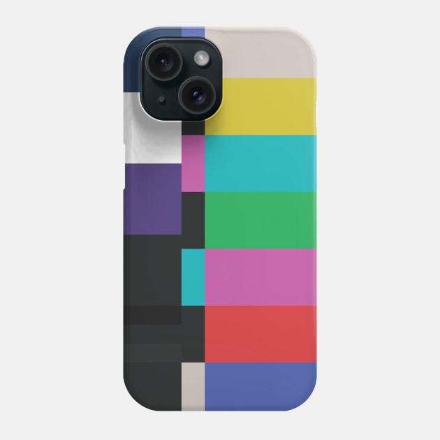 No Signal TV Test Pattern Color Bars Phone Case by avperth