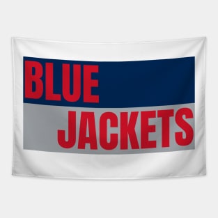 jackets blue team hockey Tapestry