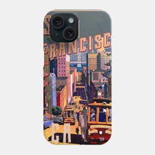 San Francisco vintage poster Phone Case